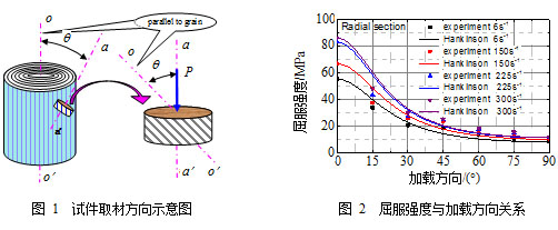 云杉各向异性力学行为实验测试与数值模拟