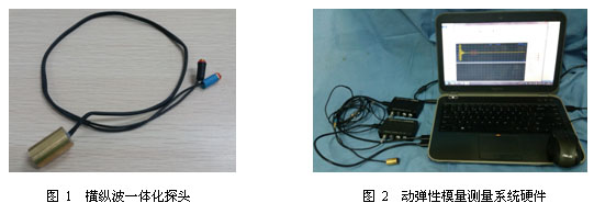 动弹性模量超声纵横波同步扫描法研究