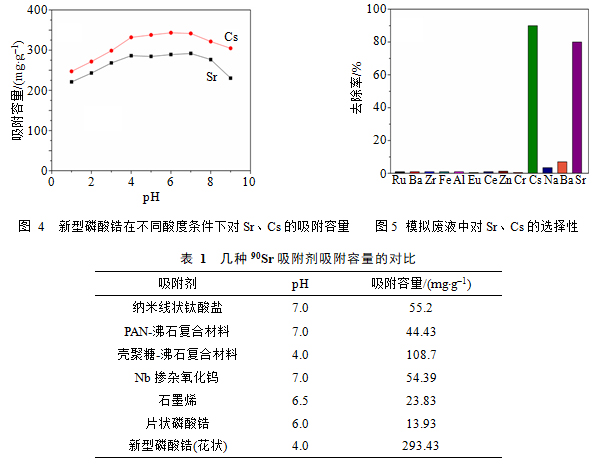 新型磷酸锆离子交换剂制备与性能研究